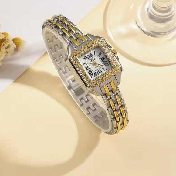 Panthere Classic Square Two Tone Watch - Picture 3 of 6